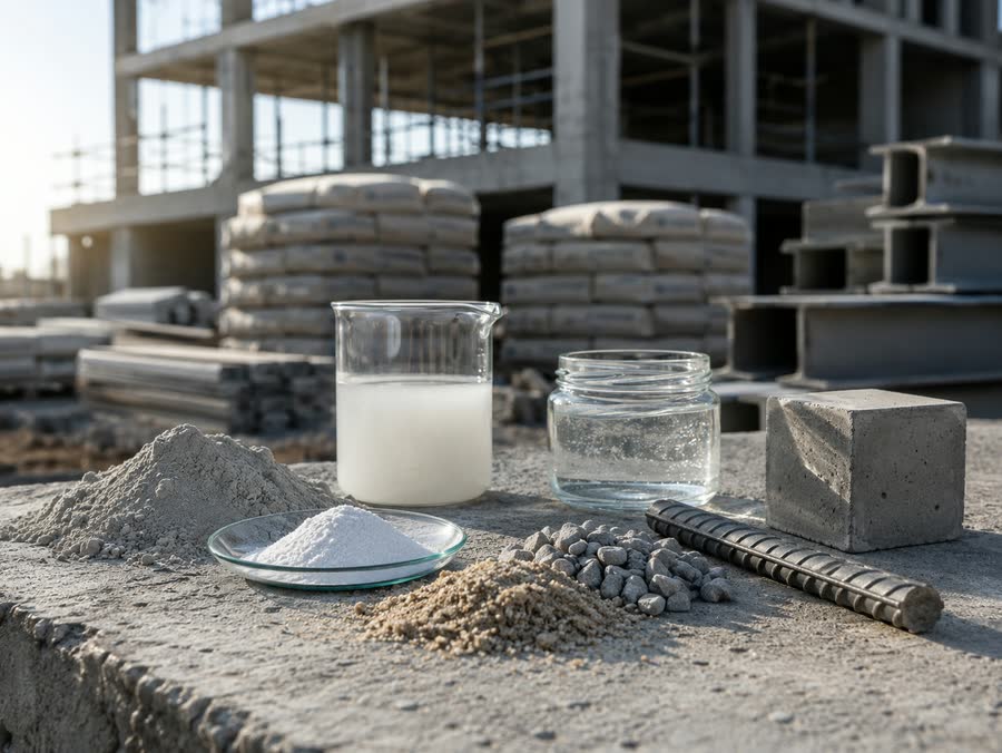 Construction chemicals and building materials